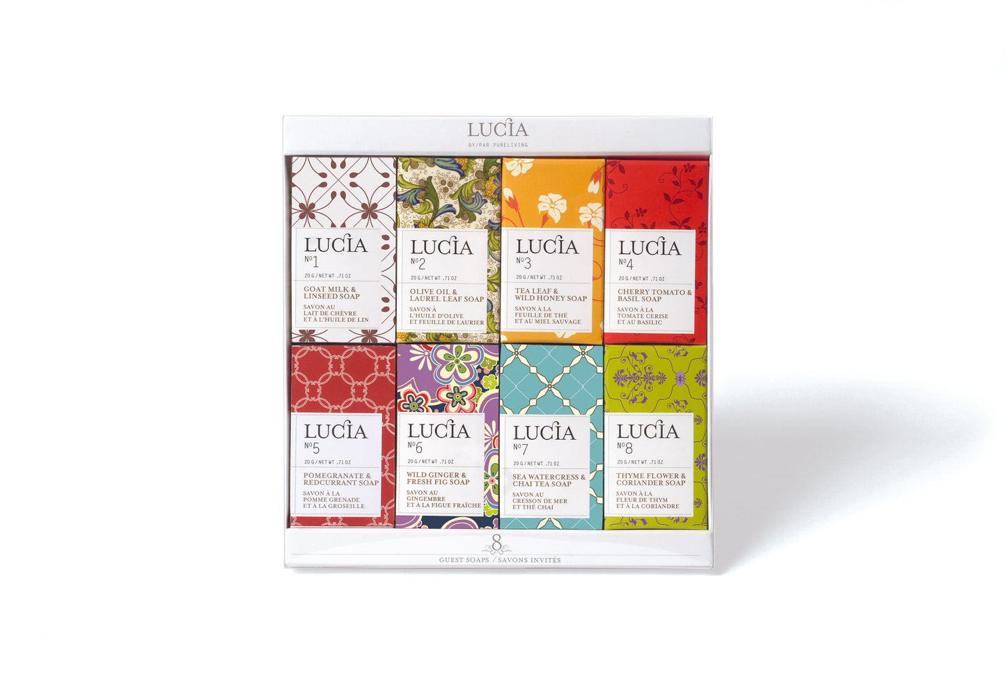 Lucia – Pack of 8 Guest Soaps