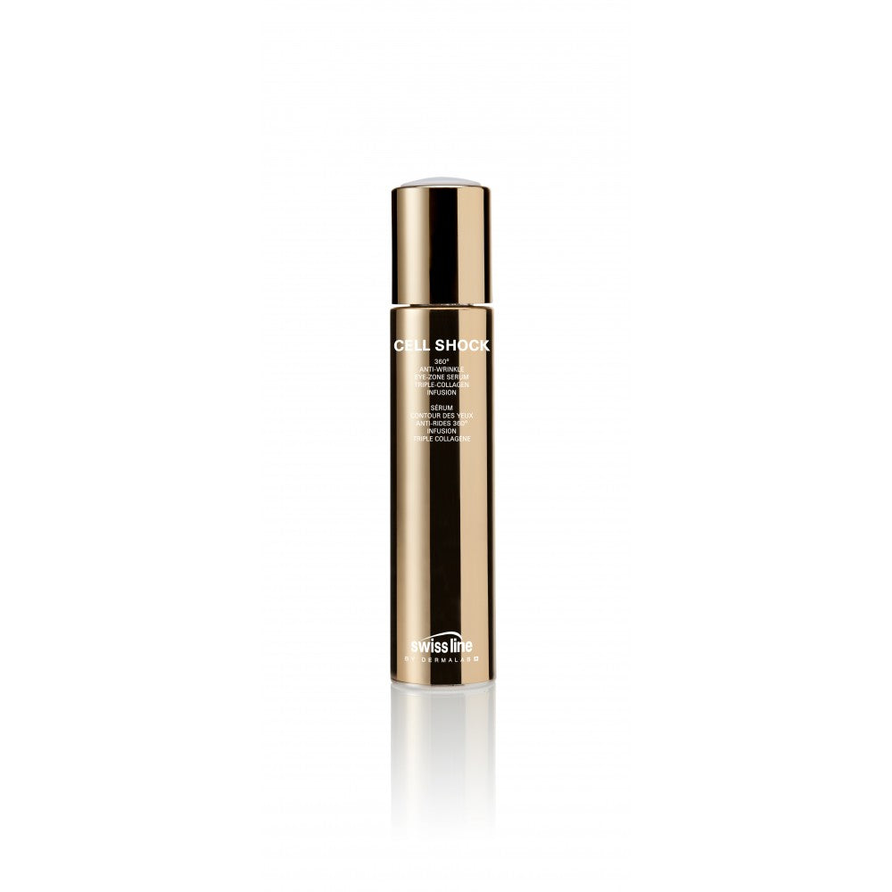 Load image into Gallery viewer, Swiss Line – Cell Shock – 360° Anti-Wrinkle Eye-Zone Serum Triple Collagen Infusion
