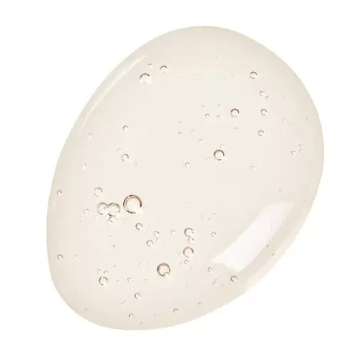 Lightweight firming facial serum gel texture with air bubbles