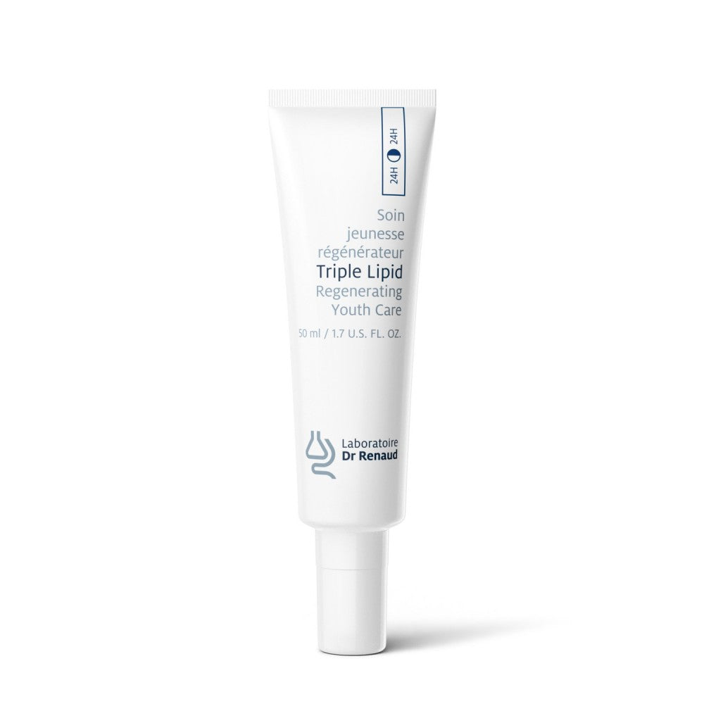 Laboratoire Dr Renaud Triple Lipid 24H restorative cream jar displayed on a neutral background