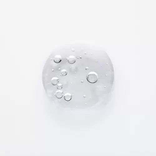 Clear gel serum texture close-up