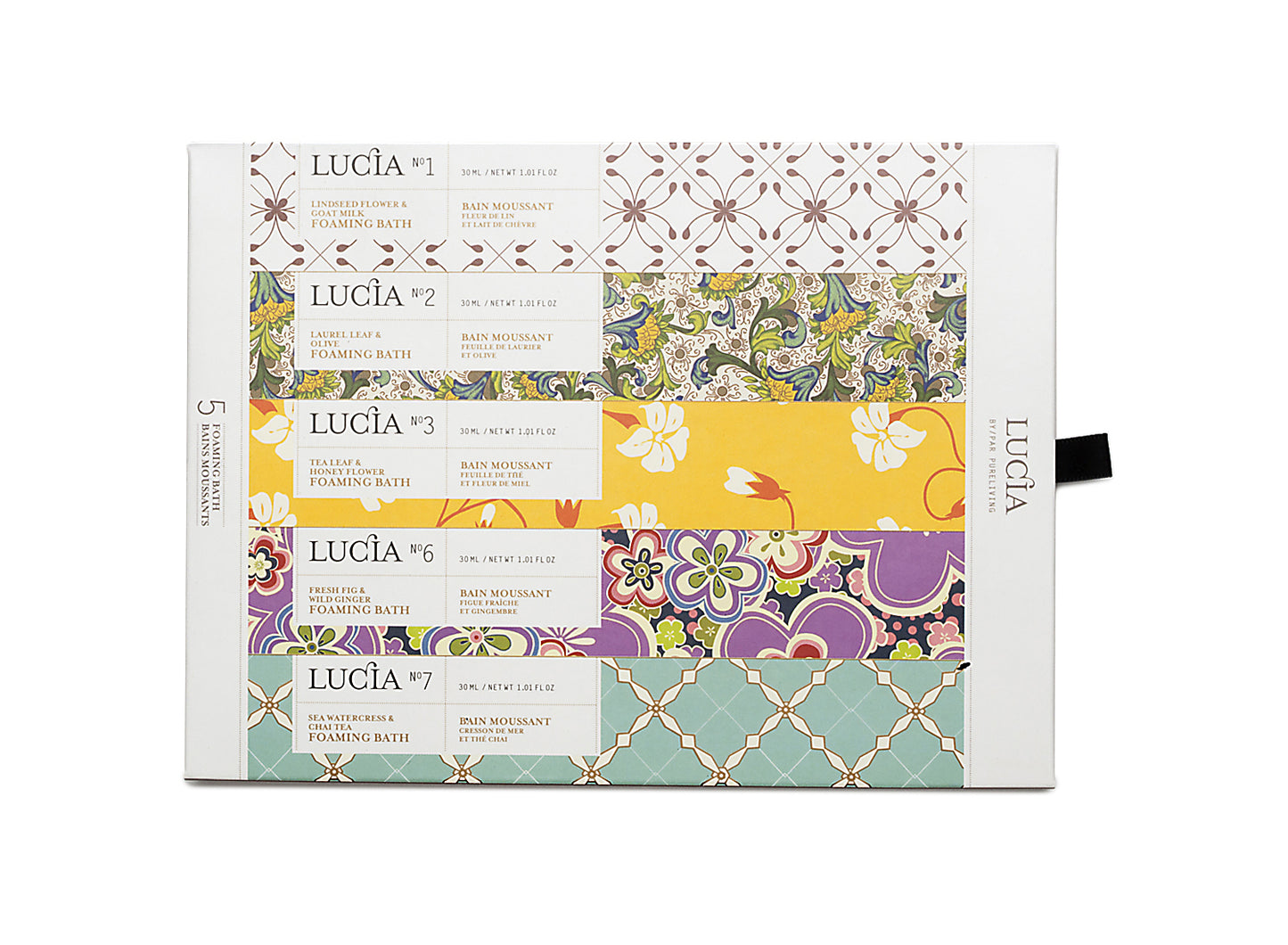 Lucia Foaming Bath Set 5 x 30 ml