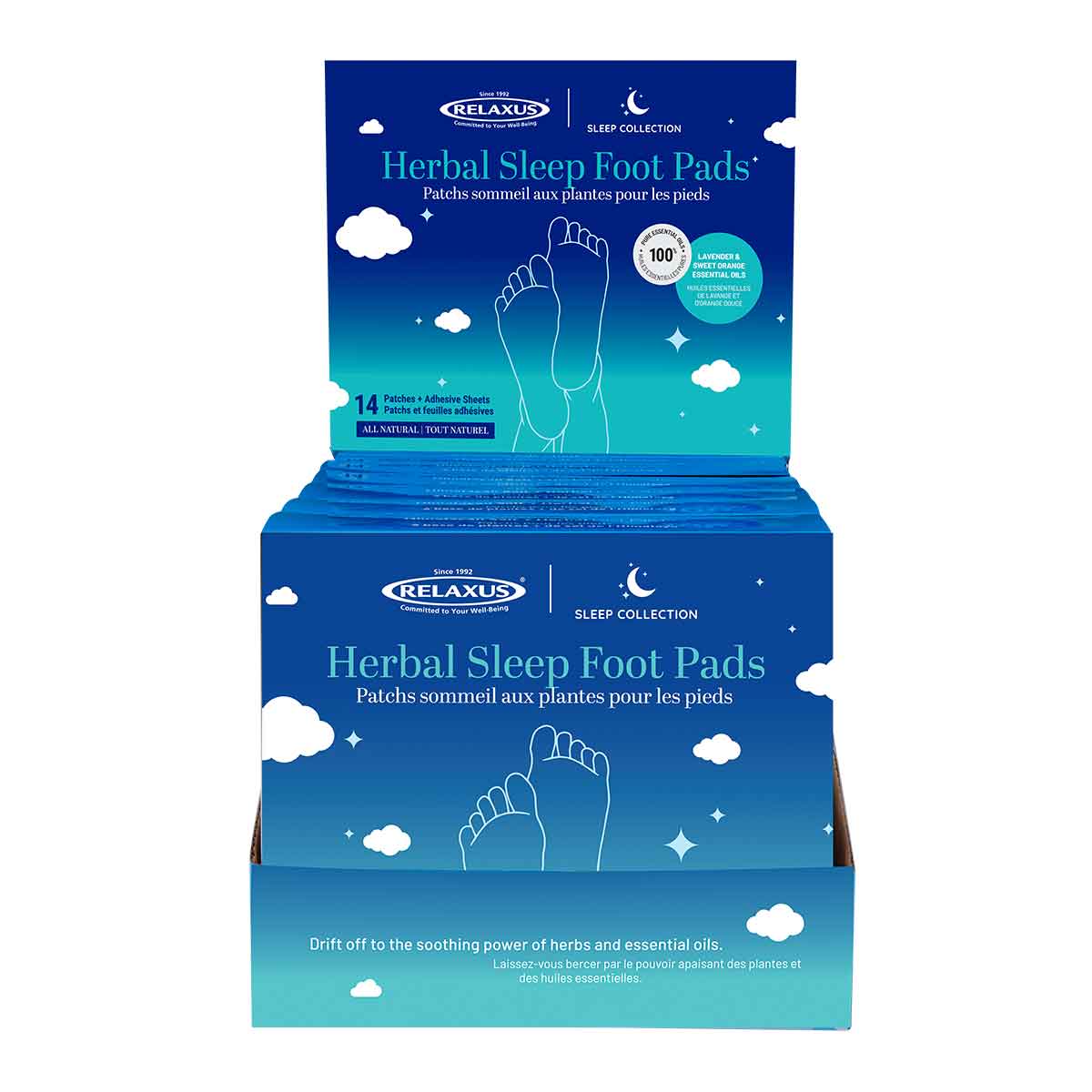 herbal foot pads relaxus sleep aid relaxation night routine