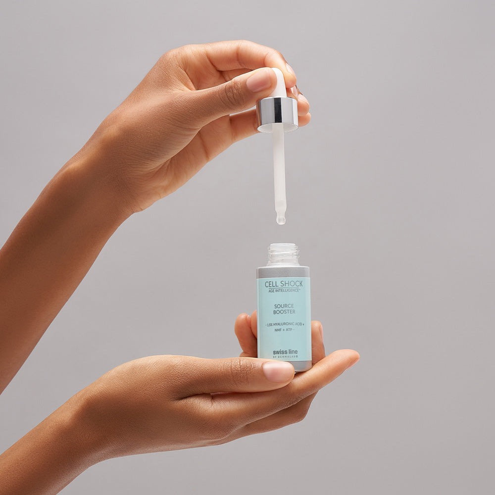 Swissline Source Booster 1.5% Hyaluronic Acid serum with dropper