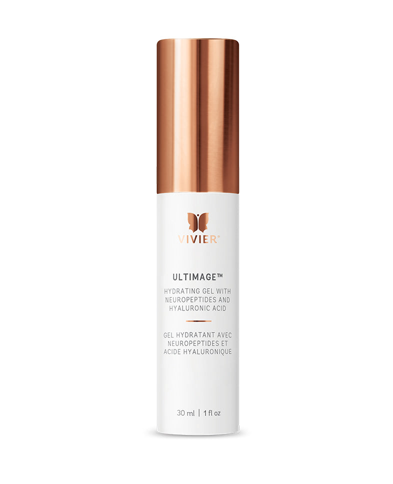 Vivier Ultimage serum bottle with dropper displayed on a neutral background